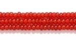 Czech Glass Seed Bead Size 11 - Garnet Red - Transparent Finish