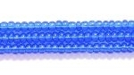 Czech Glass Seed Bead Size 11 - Dark Sapphire Blue - Transparent Finish