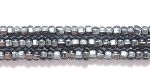 Czech Glass Seed Bead Size 11 - Grey - Silver Lined