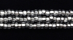 Czech Glass Seed Bead Size 11 - Crystal - Silver Lined