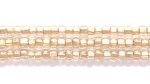 Czech Glass Seed Bead Size 11 - Crystal - Brass Lined