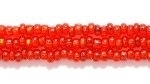 Czech Glass Seed Bead Size 11 - Ruby Red - Silver Lined