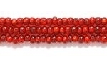 Czech Glass Seed Bead Size 11 - Garnet Red - Silver Lined