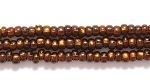 Czech Glass Seed Bead Size 11 - Root Beer - Silver Lined