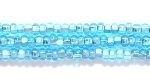 Czech Glass Seed Bead Size 11 - Aqua Blue - Silver Lined