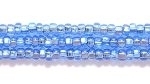 Czech Glass Seed Bead Size 11 - Light Sapphire Blue - Silver Lined