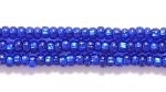 Czech Glass Seed Bead Size 11 - Cobalt Blue - Silver Lined