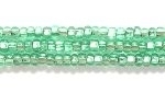 Czech Glass Seed Bead Size 11 - Light Mint Green - Silver Lined