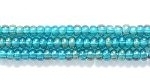 Czech Glass Seed Bead Size 11 - Emerald Green - Transparent Iridescent Finish