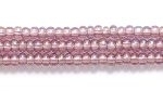 Czech Glass Seed Bead Size 11 - Light Amethyst - Transparent Iridescent Finish