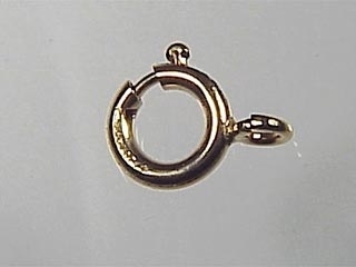8mm Springring with Soldered Ring Clasp - 14k Goldfill | Metal Jewelry Clasps | Findings