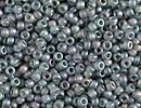 Japanese Miyuki Glass Seed Bead Size 15 - Grey AB - Matte Transparent Finish