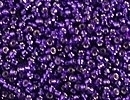 Japanese Miyuki Glass Seed Bead Size 15 - Dark Violet - Silver Lined