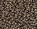Japanese Miyuki Glass Seed Bead Size 15 - Dark Bronze - Matte Metallic Finish
