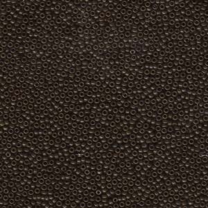 Japanese Miyuki Glass Seed Bead Size 15 - Chocolate Brown - Opaque Finish