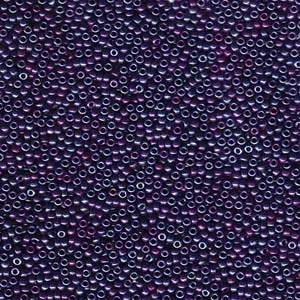 Japanese Miyuki Glass Seed Bead Size 15 - Midnight Purple - Metallic Finish