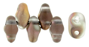 Apollo Gold Matte Metallic MiniDuos | Czech 2 x 4mm 2 Hole Glass MiniDuo Seed Beads