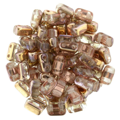 CzechMate Brick Seed Beads - Apollo Gold - Luster Finish | 3 x 6mm 2 Hole CzechMate Bricks