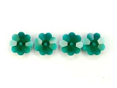 Swarovski Crystal 6mm Daisy Bead 3700 - Emerald - Dark Green - Transparent Finish