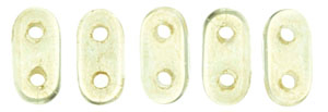 CzechMate Bar Seed Beads - Champagne - Transparent Finish | 2 x 6mm 2 Hole CzechMate Bars