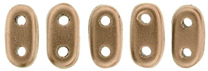 CzechMate Bar Seed Beads - Bronze - Copper Matte Metallic Finish | 2 x 6mm 2 Hole CzechMate Bars