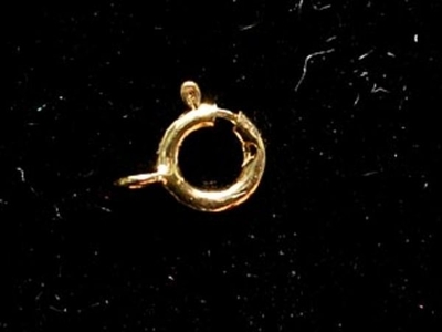 5mm Springring with Soldered Ring Clasp - 14k Goldfill - 50 Pack | Metal Jewelry Clasps | Findings