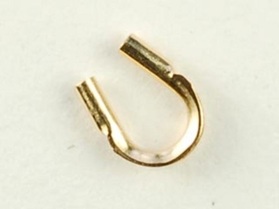 14k Goldfill Cable Guard with .021mm Hole for Fine Cable - 24 Pack | Metal Findings for Making Jewelry