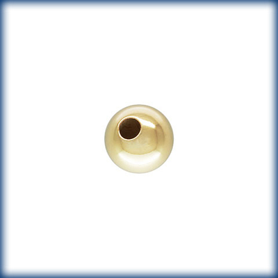 4mm Goldfill Round Metal Beads and Spacers