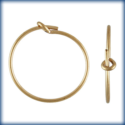 goldfill 15mm add a bead earhoop gold | Findings