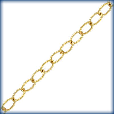 2.1mm Goldfill Lightweight Oval Link Cable Chain | Gold Filled Chains for Making Jewelry