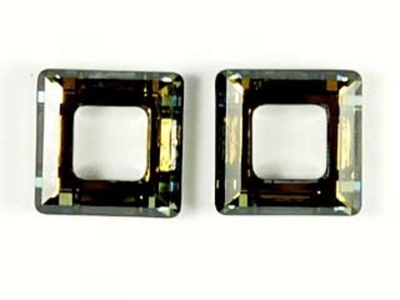 Swarovski Crystal 14mm Square Ring 4439 - Crystal Tabac
