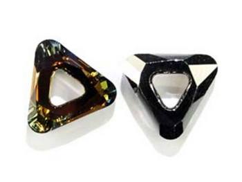 Swarovski Crystal 14mm Cosmic Triangle 4737 - Crystal Tabac