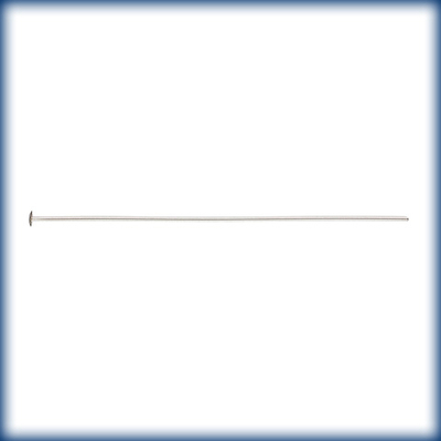 1.5 Inch Thin Headpin - Sterling Silver - 48 Pack | Metal Headpins | Findings for Making Earrings and Jewelry