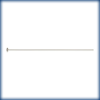 1.5 Inch Medium Headpin - Sterling Silver - 50 Pack | Metal Headpins | Findings for Making Earrings and Jewelry