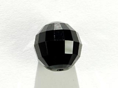 Swarovski Crystal 12mm Chessboard Bead 5005 - Jet - Black - Opaque Finish