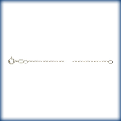 sterling silver finished cable chain Chain 16 inch | Chain