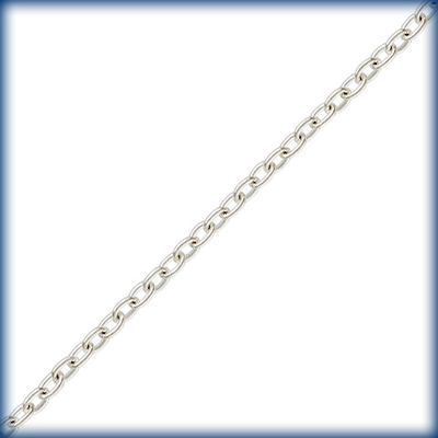 1mm Wide Sterling Silver Round Link Cable Chain | Sterling Silver Chains for Making Jewelry