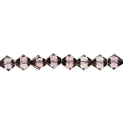Swarovski Crystal 3mm Bicone Bead 5328 - Crystal Antique Pink - Transparent with Finish