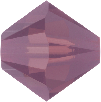 Swarovski Crystal 3mm Bicone Bead 5328 - Cyclamen Opal - Purple - Opalescent Finish