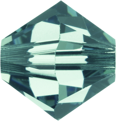 Swarovski Crystal 3mm Bicone Bead 5328 - Erinite - Bluish Green - Transparent Finish