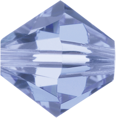 Swarovski Crystal 3mm Bicone Bead 5328 - Light Sapphire - Pale Blue - Transparent Finish