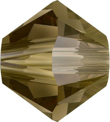 Swarovski Crystal 4mm Bicone Bead 5328 - Crystal Bronze Shade - Transparent with Finish