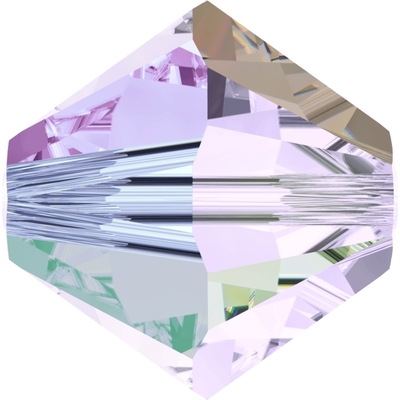 Swarovski Crystal 4mm Smoky Mauve AB 2X Bicone Bead 5328 withTransparent Double Iridescent Finish