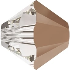 Swarovski Crystal 5mm Bicone Bead 5328 - Crystal Rose Gold - Transparent with Finish