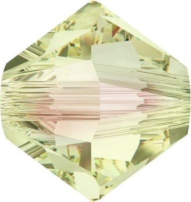 Swarovski Crystal 6mm Bicone Beads 5328 - Crystal Luminous Green - Transparent with Finish