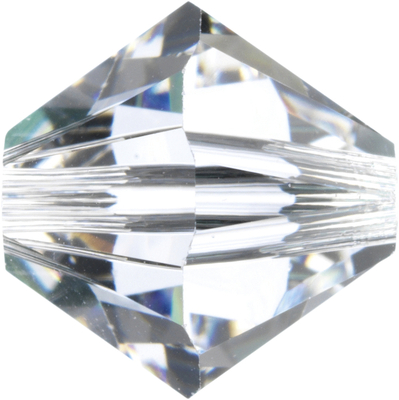 Swarovski Crystal 6mm Bicone Bead 5328 - Crystal - Clear - Transparent Finish