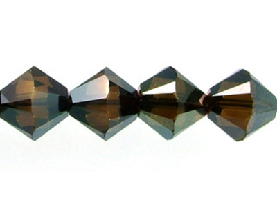 Swarovski Crystal Beads 6mm bicone 5328 crystal bronze shade 2X full coat | Swarovski Closeouts