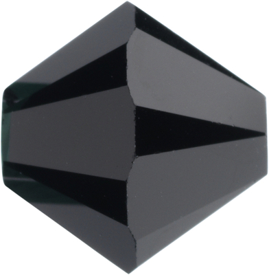 Swarovski Crystal 8mm Jet Black Bicone Bead 5328 - Opaque