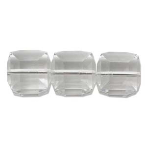 Swarovski Crystal 4mm Cube Bead 5601 - Crystal - Clear - Transparent Finish