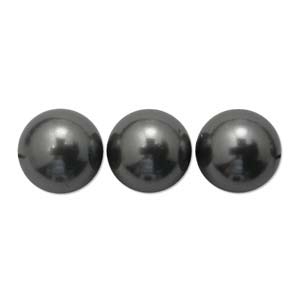 Swarovski Crystal 3mm Round Pearl Bead 5810 - Dark Grey - Pearlescent Finish | Faux Pearls